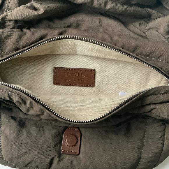 LEMAIRE BROWN SOFT FLIGHT BAG - Picture 6 of 8
